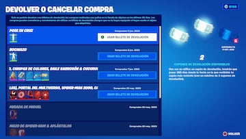 fortnite reembolsar cuenta devolver cancelar compras