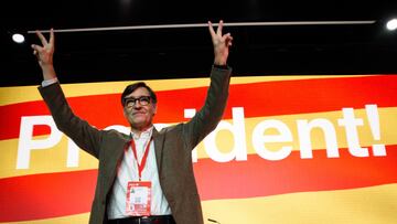 El primer secretario del PSC, Salvador Illa, durante la segunda jornada del XV Congreso del PSC, en el Palau de Congressos de Catalunya, a 16 de marzo de 2024, en Barcelona, Catalunya (España). El PSC continúa su 15º Congreso, en el que se ratifica a Salvador Illa como primer secretario, y se nombra a la presidenta de la Diputación de Barcelona, Lluïsa Moret, como viceprimera secretaria. El Congreso ha coincidido con el anuncio de la convocatoria de elecciones realizado por el presidente de la Generalitat, Pere Aragonès, el pasado 13 de marzo.
16 MARZO 2024;PSC;CONGRESO;PSOE;ELECCIONES;SOCIALISTAS
Alberto Paredes / Europa Press
16/03/2024