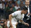 James tiene difícil seguir: no convenció a Zidane