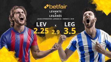 Levante UD vs. CD Leganés: horario, TV, estadísticas, clasificación y pronósticos