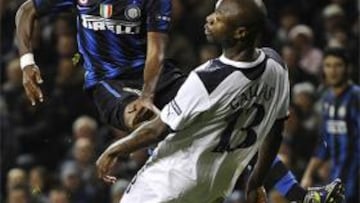 <b>TOTTENHAM 3 - INTER 1</b>. Etoo y Gallas.