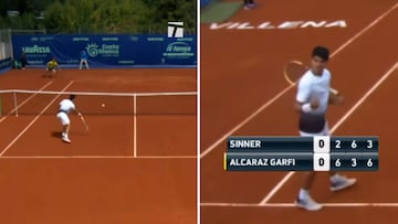 El primer Alcaraz-Sinner con 15 y 17 años, respectivamente: tienen que ver los highlights