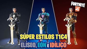 C&oacute;mo conseguir las skins El&iacute;seo, E&oacute;n e Id&iacute;lico en Fortnite Cap&iacute;tulo 4 - Temporada 1