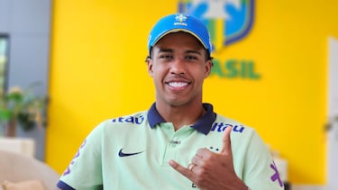 Andrey Santos: ¡°Brasil siempre quiere ganar. Mis ¨ªdolos son Rodri, Casemiro y Bruno Guimar?es¡±