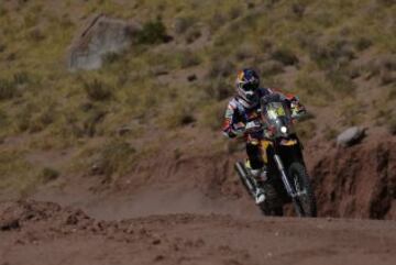 Décima etapa entre Calama y Salta. El piloto español Marc Coma del equipo Red Bull KTM Factory Team.