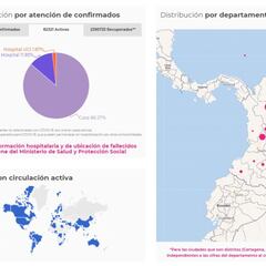 Mapa de casos y muertes por coronavirus por departamentos en Colombia: hoy, 13 de abril