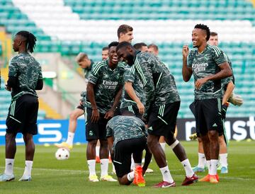 Vinicius, Rudiger y Militao.