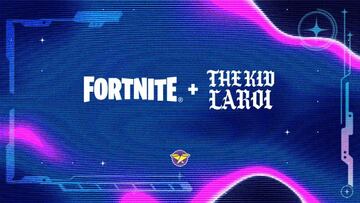 Arte oficial de la colaboración de The Kid LAROI en Fortnite