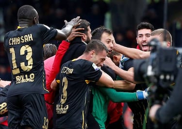 Benevento finally get off the mark with draw against Milan