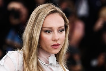 Ester Expósito durante la alfombra roja del Festival de Cannes 2023.