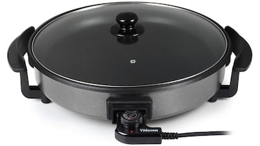 Cocina el mejor arroz (y otros platos) con esta paellera eléctrica antiadherente con tapa