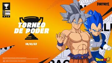 Anuncio oficial del Torneo de Poder de Dragon Ball en Fortnite