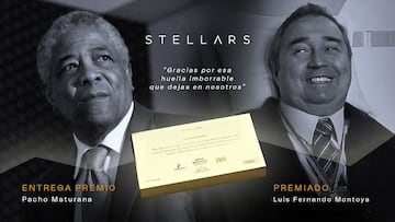 &#039;Pacho&#039; Maturana entregar&aacute; el Premio Stellars a Luis Fernando Montoya.