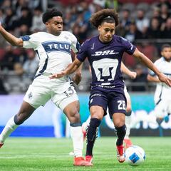 Pumas rescató un valioso empate del BC Place frente al Vancouver Whitecaps