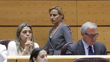 La extaleta Marta Dom&iacute;guez, en el Senado durante su etapa como senadora por el Partido Popular.