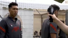 Liverpool: Firmino all smiles for coronavirus test