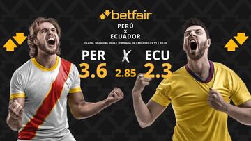 Perú vs. Ecuador: horario, dónde ver, pronósticos y clasificación