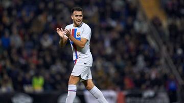 Eric García, en el partido de Copa ante el Intercity.