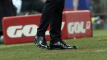 Simeone, en el partido ante el Almería.