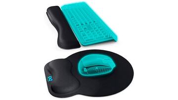 Almohadillas ergonómicas para ratón y teclado