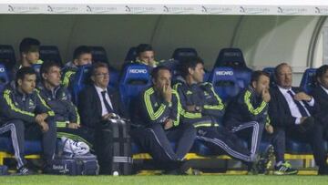 El banquillo del Real Madrid en C&aacute;diz.