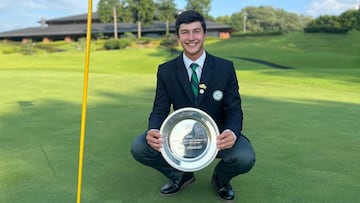 Tomás Restrepo, campeón mundial juvenil de golf en Japón.