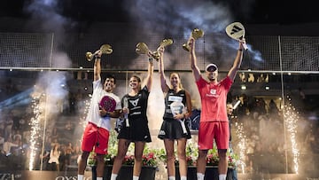 Chingotto, Brea, Triay y Galán en el podio.