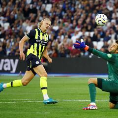 How does Erling Haaland compare to Messi and Ronaldo?