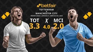 Tottenham vs. Manchester City: horario, dónde ver, pronósticos y clasificación