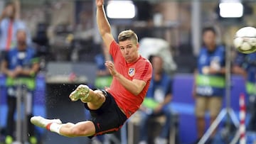 Vietto, durante un entrenamiento en San Siro.