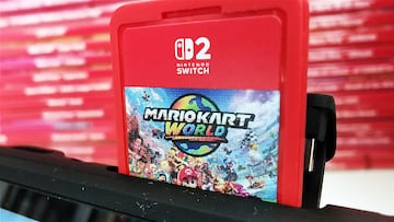 mario kart world tarjeta juego fisica nintendo switch 2