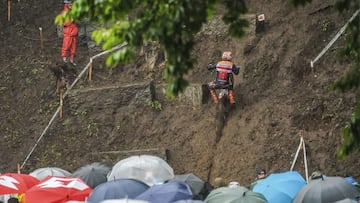 Toni Bou, durante la primera jornada en Japón.