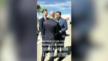 Màxim Huerta, a Rubiales delante del Rey: "Si queréis me pongo a hacer deporte desde ya"
