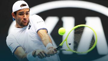 Matteo Berrettini en el Open de Australia.