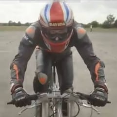 Un británico bate el récord de velocidad en bici: ¡280 km/h!