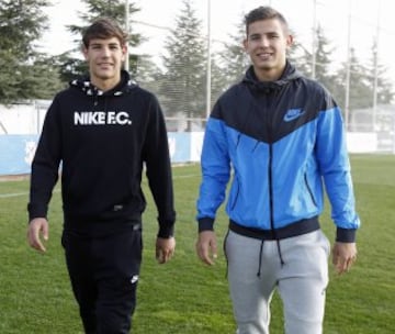Lucas y Theo Hernández, jugadores del Juvenil del Atlético de Madrid.