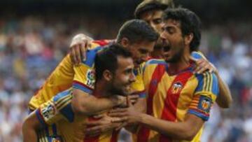 El Valencia jugó con la Senyera