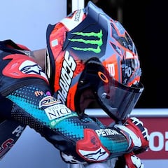 "No estoy bien del todo, pero en la moto no duele mucho"