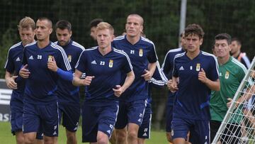 20/05/19  ENTRENAMIENTO REAL OVIEDO
 LOS TITULARES EN CARRERA GRUPO 