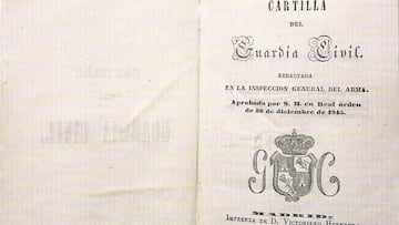 El histórico documento de la Guardia Civil que cumple 180 años