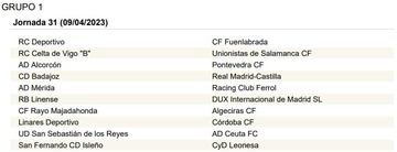 La Primera RFEF, jornada a jornada