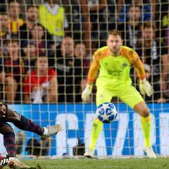 Alucinante el gol de Dembélé: el doble regate previo, oro puro