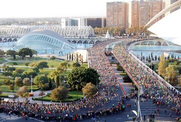 Las mejores imágenes del maratón de Valencia