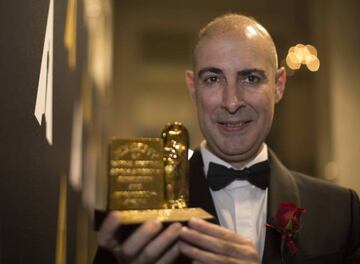 Marcos Fajardo con su Premio Oscar t&eacute;cnico 2017