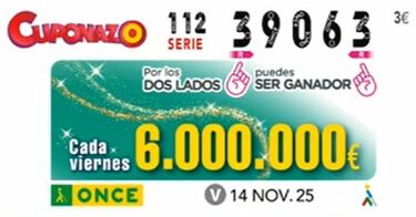 Cuponazo de la ONCE: comprobar los resultados del sorteo hoy, viernes 14 de noviembre