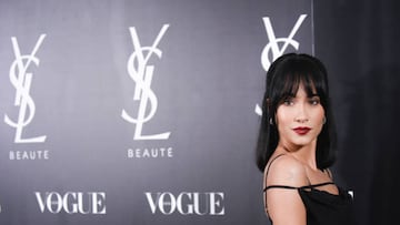 MADRID, SPAIN - DECEMBER 14: Aitana Oca?a attends the Vogue & Yves Saint Laurent "Beaut谷 Christmas Party" at Espacio Downtown on December 14, 2022 in Madrid, Spain. (Photo by Beatriz Velasco/Getty Images)