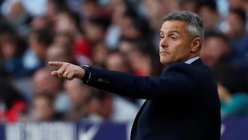 Fran Escribá, durante su etapa como entrenador del Celta de Vigo.