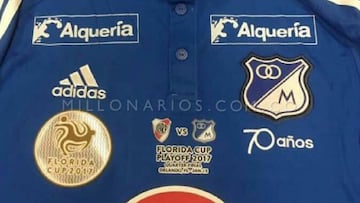 Con esta camiseta Millonarios enfrentará a River Plate.