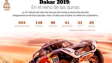 El Dakar 100% peruano: el gráfico que analiza el recorrido