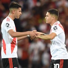 Exequiel Palacios pide a Juanfer Quintero seguir en River Plate